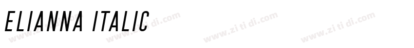 Elianna Italic字体转换